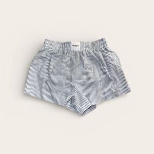 Princess Polly Sincar Blue Striped Boxer Shorts